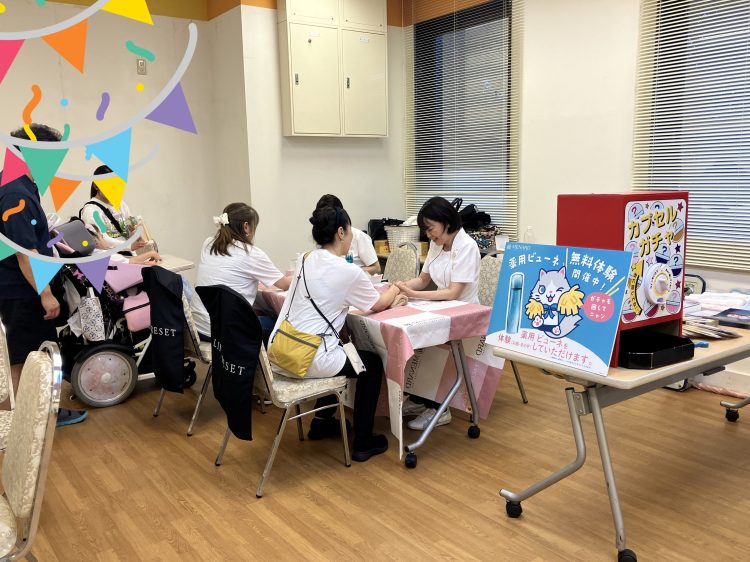 静岡県のサマーキャンプイベントにハンドケアブースを出展しました